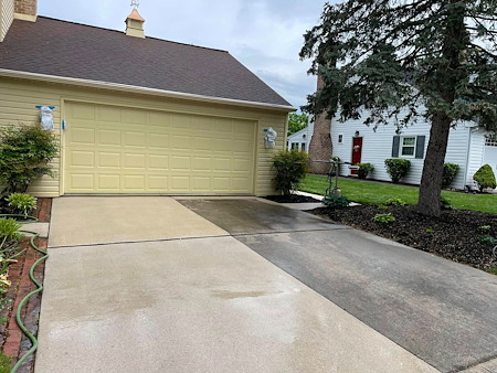 Pennsylvania concrete care removing driveway oil and fertilizer stains